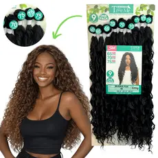 Cabelo Orgânico Cacheado Beleza G Plus Rebecca Sleek Human Hair 75cm 320g