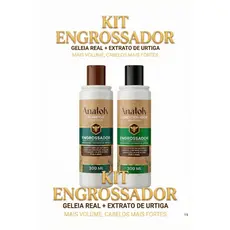 Kit Engrossador Shampoo e condicionador Anatoly Antiqueda 2x300ml