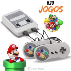Video Game Retro com 2 controles 8 Bits 620 Jogos