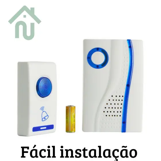 campainha sem fio com alcance de 100 metros