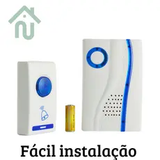 campainha sem fio com alcance de 100 metros
