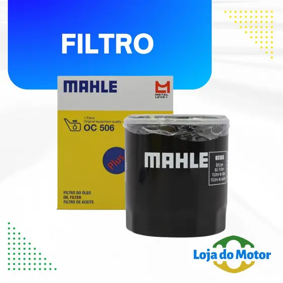 Filtro de óleo Fiat Uno Mille 1990 1991 1992 até 1999 fiasa 1.0 1.5 oc506 original Mahle Metal Leve