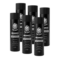 KIT Matizador para cabelo e barba Super Branco Nevou 250ml Leon Barber (6 unidades)
