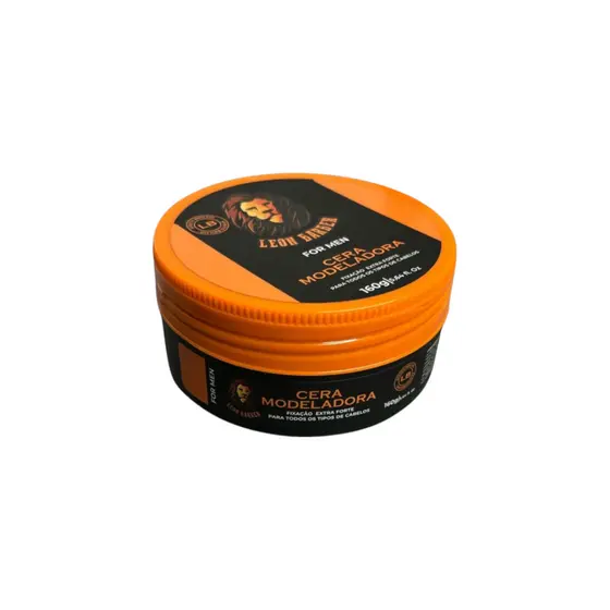 Cera Modeladora para cabelo fixação extra forte Leon Barber 160g
