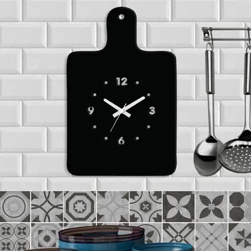 Tabua De Carne Relógio De Paredes  Moderno Cozinha quartzo silencioso presente divertido criativo