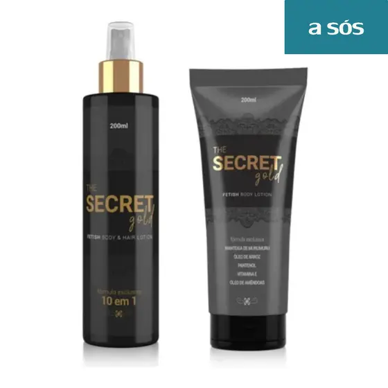 Kit The Secret Gold Creme Hidratante 200 ml + Elixir Da Sedução 200 ml