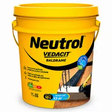 Impermeabilizante Baldrame Pintura Asfáltica Neutrol Vedacit 18L Concreto Secagem Rápida Argamassa