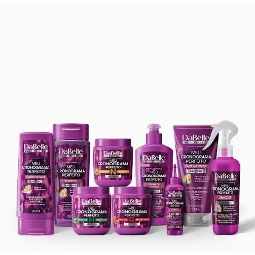 Kit Completo Meu Cronograma Perfeito Dabelle Hair - 9 Produtos