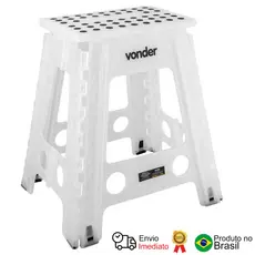 Banqueta Plástica Dobrável Transparente 450 Mm Vonder