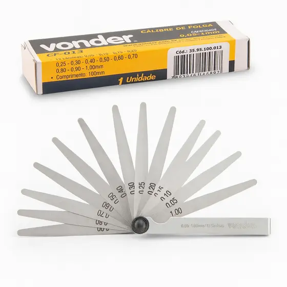 Cálibre Folga 0.05 a 1.00mm 13 Lâminas Vonder