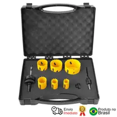 Jogo De Serras Copo Bimetal Aço Rápido 9 Peças Vonder