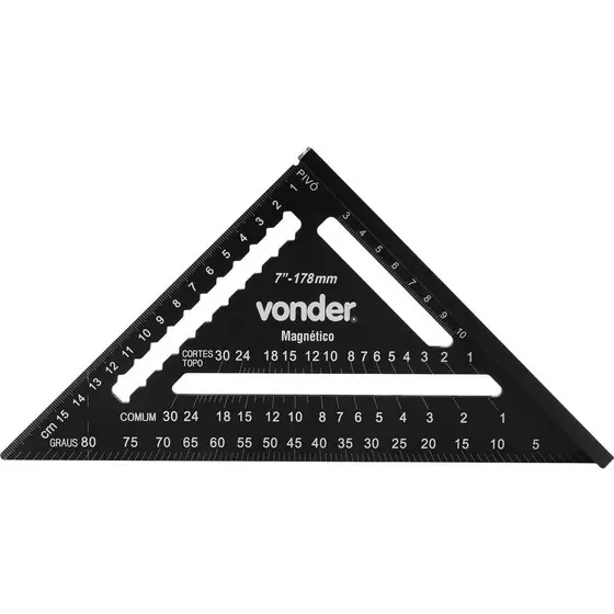 Esquadro Rápido 7" Base Magnética Vonder
