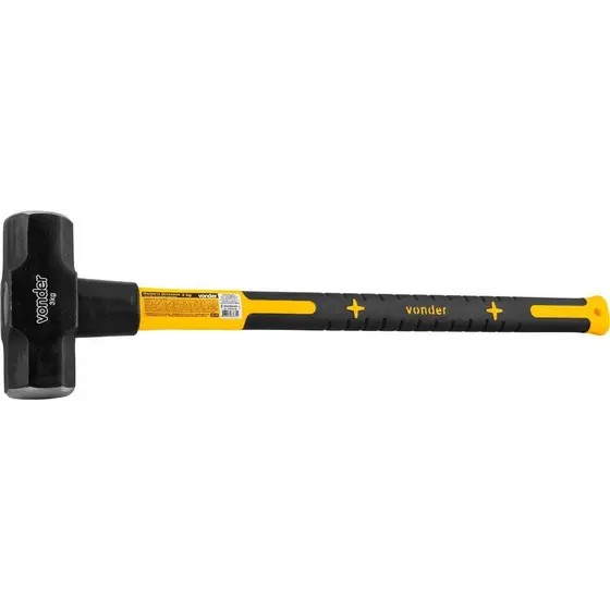 Marreta Oitavada 3kg Cabo Fibra Vonder