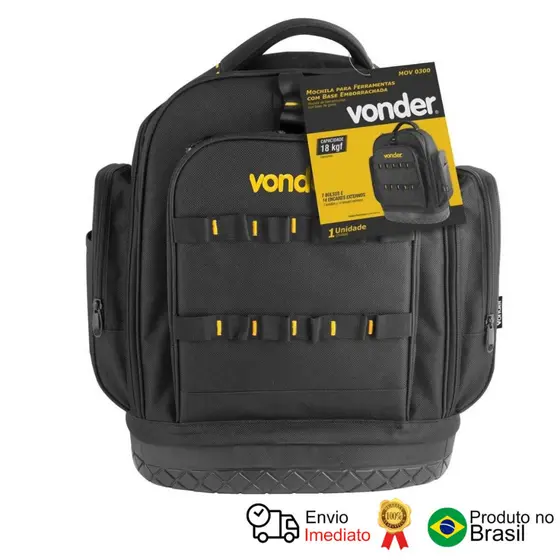 Mochila Para Ferramentas Base Emborrachada Mov 0300 Vonder
