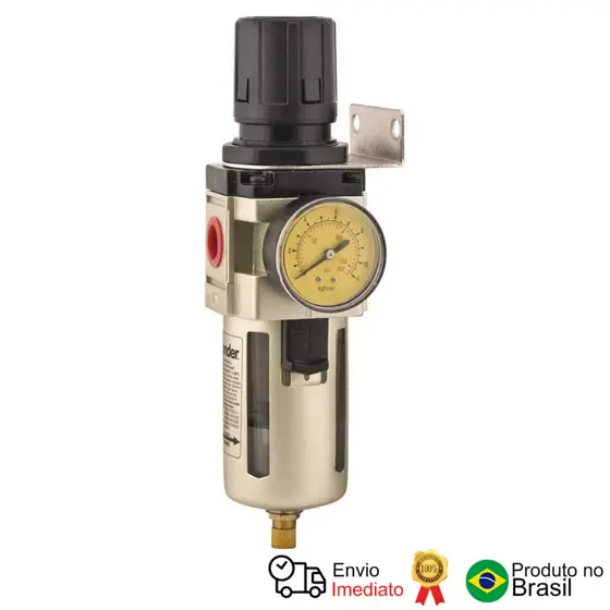 Filtro Regulador De Pressão 1/2 Dreno Auto Rp 120 Vonder