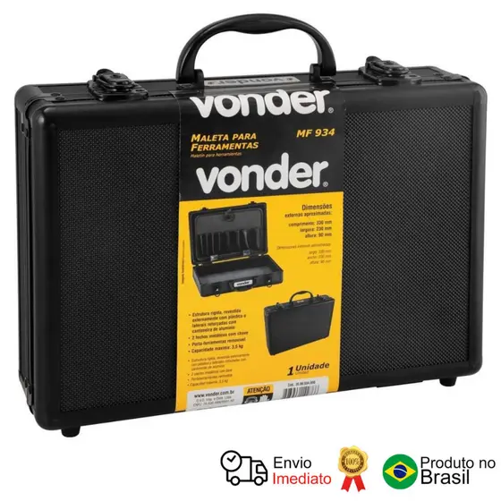 Maleta Ferramentas 330x230x90 Preta Mfv 934 Vonder