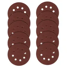 Disco Lixa Velcro 125mm Perfurado Grão 60 5 Peças MTX