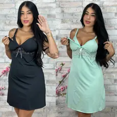 Kit 2 Camisola Amamentação Saída Maternidade Grávida Gestante Lactante Pijama Confortável  BeLIT Linha Noite