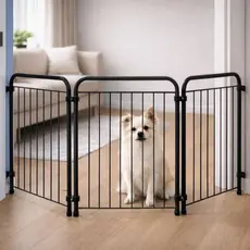 Cercado Portão Grade Pet Segurança Criança Escada Portátil Dobrável 3 6 9 12 Módulos Cachorro 51cm