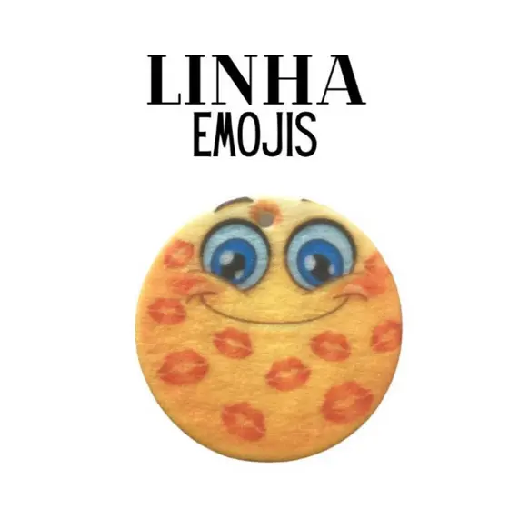 Kit com 10 Aromatizantes cheirinho para carro  - Linha Emojis