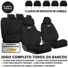 Capa De Banco Automotivo Em Tecido Original Carro Chevrolet Corsa Celta Prisma Onix Agile