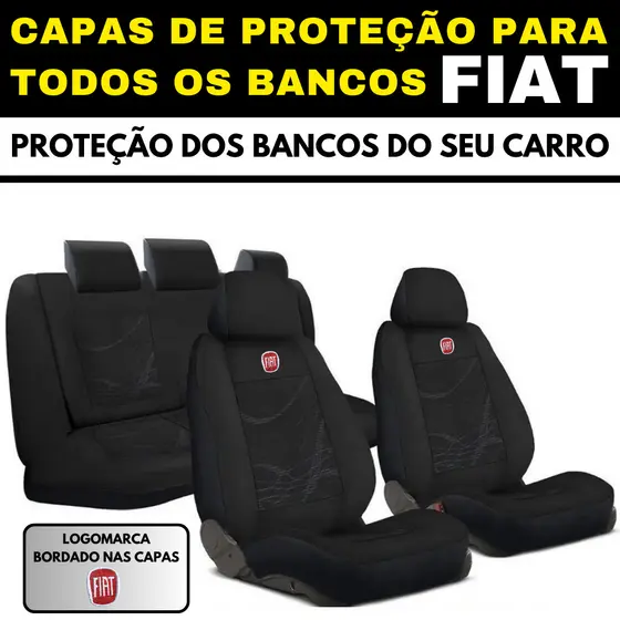 Jogo De Capas De Grosso Para Bancos Carros Automotivos Tecido De Malha Modelos FIAT