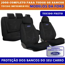 Capa Para Banco Automotivo Carro Ford Tecido Original Grosso Impermeável Acolchoado e Impermeável Todos Veículos