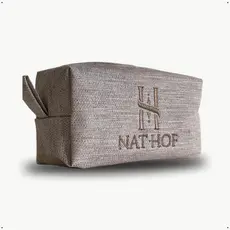 Necessaire Exclusiva Bordada NAT HOF | Compacta e Elegante | Ideal para Dermocosméticos e Cuidados