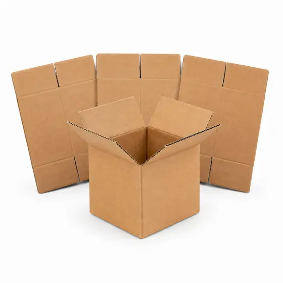 Kit 50 Caixas de Papelão 10x9x10cm Kraft Ondulado para Envios E-commerce