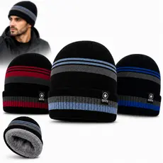 Kit 3 Toucas Térmicas Forradas Gorro Inverno Unissex Quente