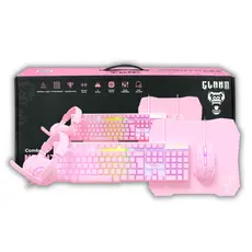 Combo Gamer Nightmare Candy Mouse Teclado Headset Mouse Pad