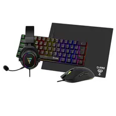 Combo Gamer Rgb Darkline Mouse Teclado Headset Mouse Pad Clanm