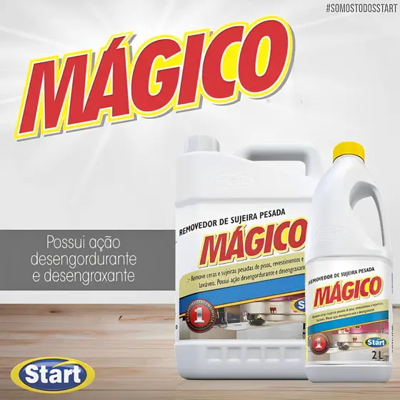 MAGICO REMOVEDOR DE CERA E SUJEIRA PESADAS DE PISOS 5L/2L