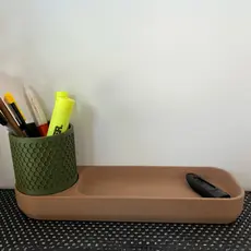 Organizador de Mesa Kit Porta Caneta para Escritório Recepção Sala de Estar Moderna