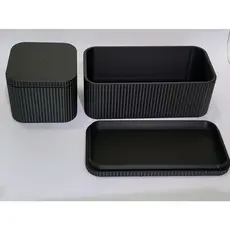Caixa Decorativa com Tampa | Organizador Moderno em Dois tamanhos Caixa Porta-Objetos