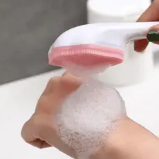 Esponja Escova De Limpeza Facial Silicone Para Cravos E Skincare Manual