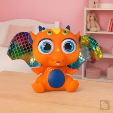 Bebê Dragão Infantil com Asas Móveis Brinquedo Fantasia Flying Baby Seguro INMETRO