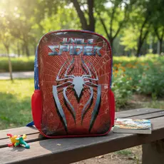 Mochila Infantil Escolar Spider Jungle Leve Resistente com Alças Ajustáveis e Bolsos Laterais