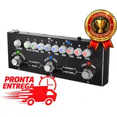 Pedal Efeito Cuvave Cube Baby Preto Multiefeitos Pedaleira M-vave Sinco Distorção