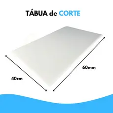 Tábua de corte Profissional Polietileno Carnes Legumes Verduras 60X40