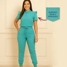 Scrub / Conjunto Social + BORDADO NOME E PROFISSÃO INCLUSO