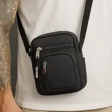 Bolsa Pochete Sport Shoulder Bag Transversal Lateral Masculina Feminina com Alça Regulável