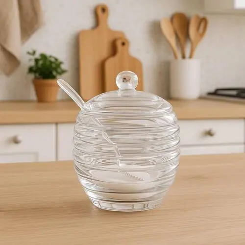 AÇUCAREIRO COM COLHER LINEA 11x8,5cm MEK