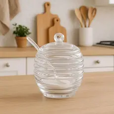 AÇUCAREIRO COM COLHER LINEA 11x8,5cm MEK
