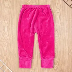 Calça Para Bebê Em Plush Pé Reversível Básica Pink