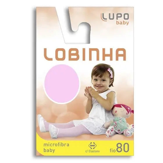 MEIA CALÇA ROSA FIO 80 EM MICROFIBRA LOBINHA