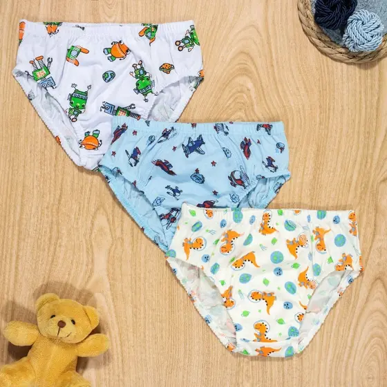 Cueca Infantil menino Algodão Estampadinho