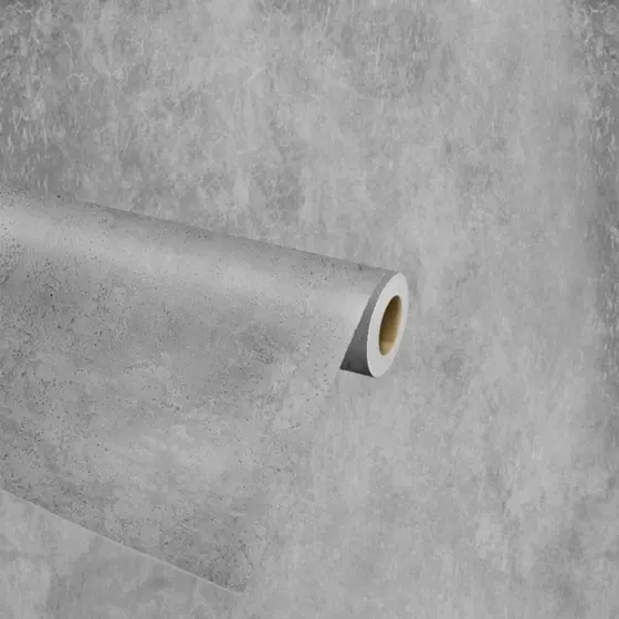 Papel de Parede Cimento Queimado Adesivo Vinílico Premium Sala Quarto Escritório 5 metros x 45cm