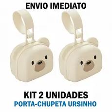 Porta Chupeta Premium Plasútil Estampado - Case Protetor com Alça