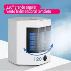 Mini condicionador de ar multifuncional baixo ruído, ventilador de ar condicionado